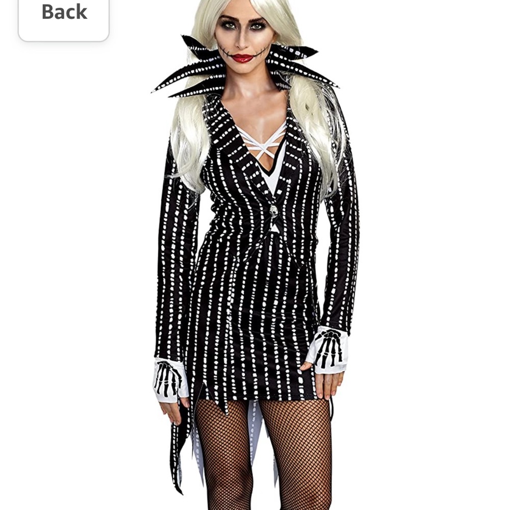Jack Skeleton-Nightmare Before Christmas-Madame Skeleton Costume. Size Medium